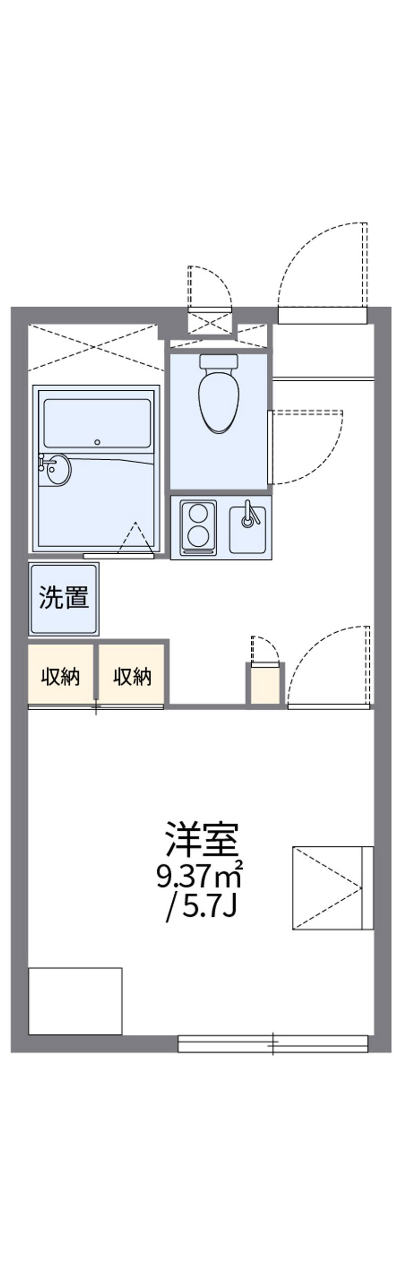 レオパレスエフハリスト 間取図