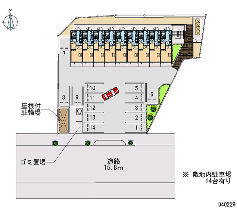 40229 Monthly parking lot