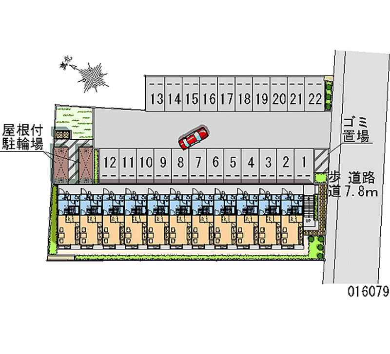 16079 Monthly parking lot