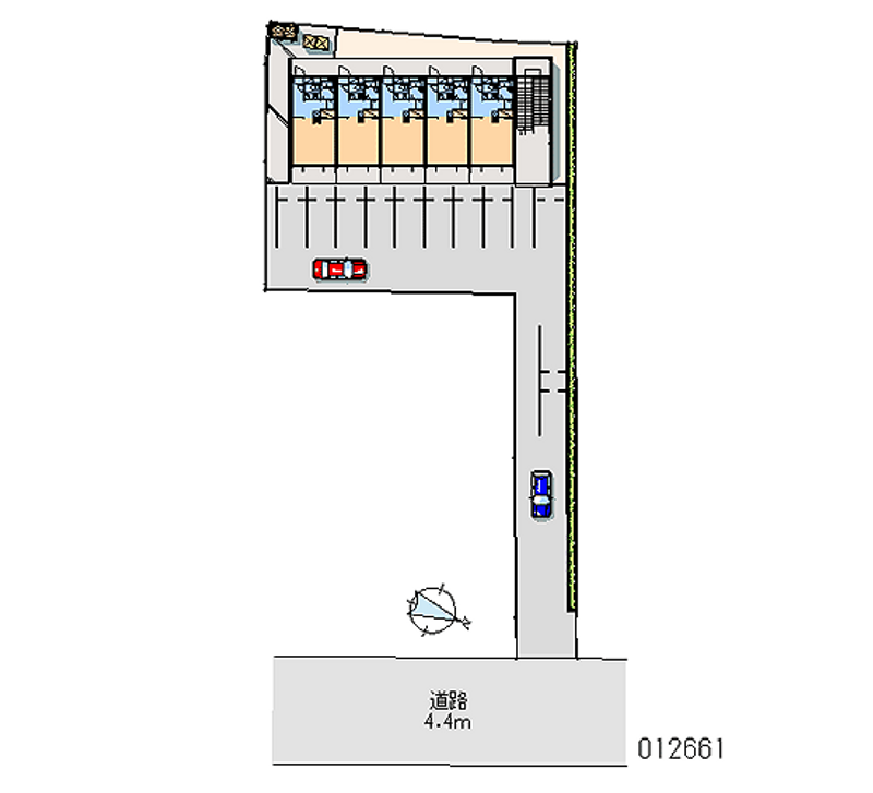 レオパレスＰｅａｌ　Ｓｑｕａｒｅ 区画図