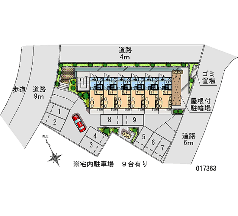 レオパレスＳＵＮＲＩＳＥ南新木 月極駐車場