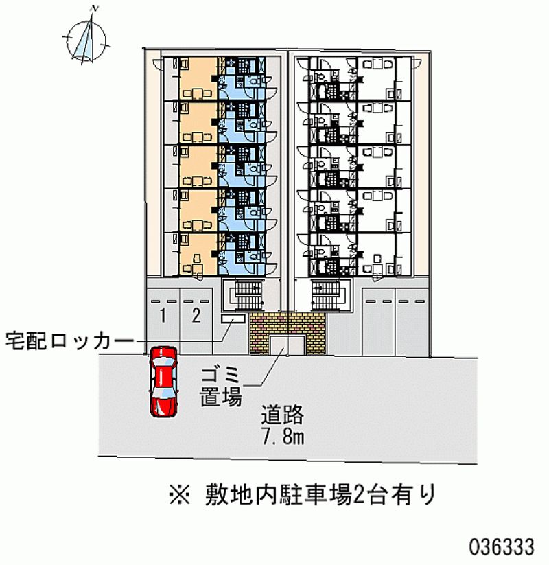 レオパレス新在家 区画図