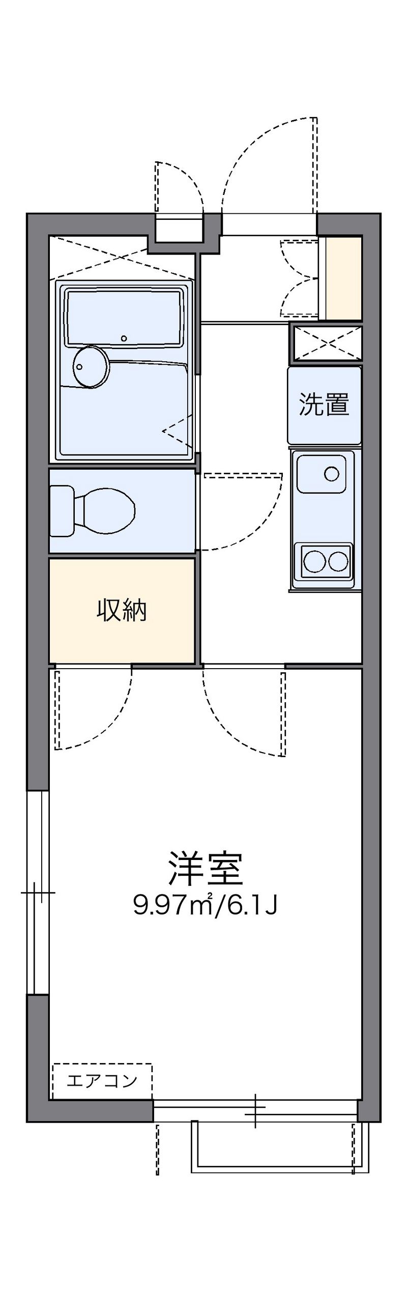 レオパレス宮前 間取図