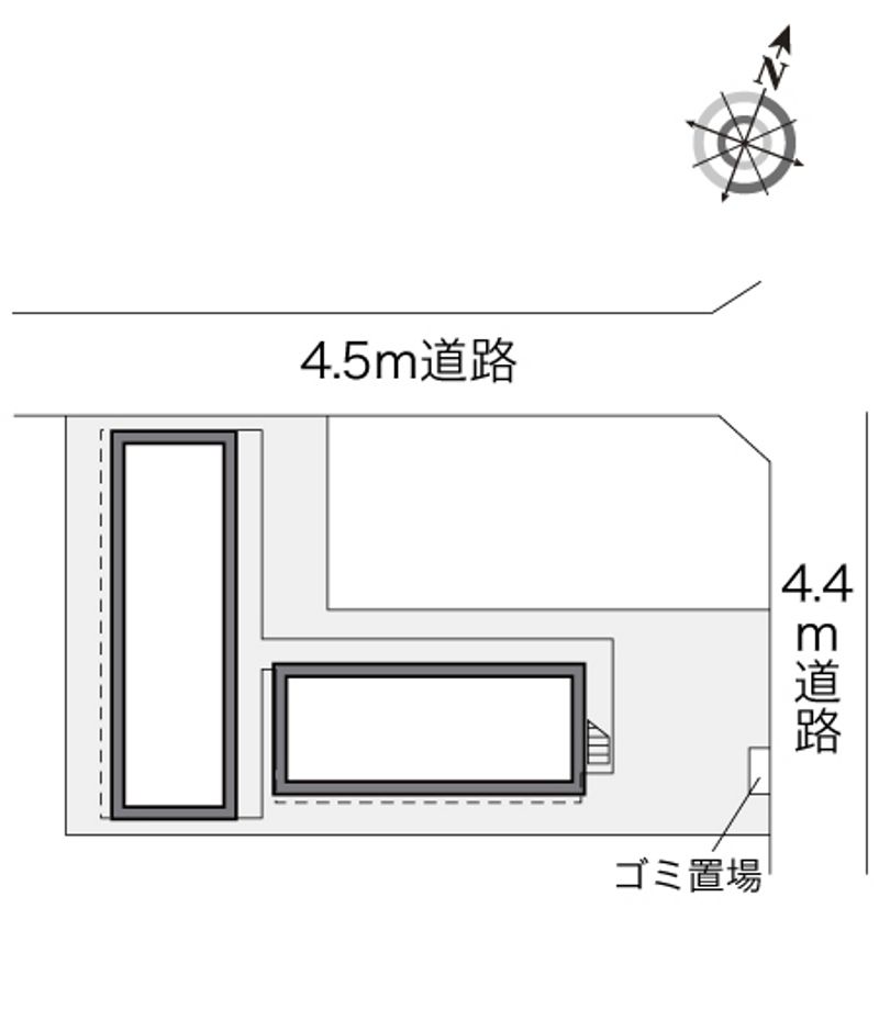 レオパレスエスポワール　Ｋ 配置図