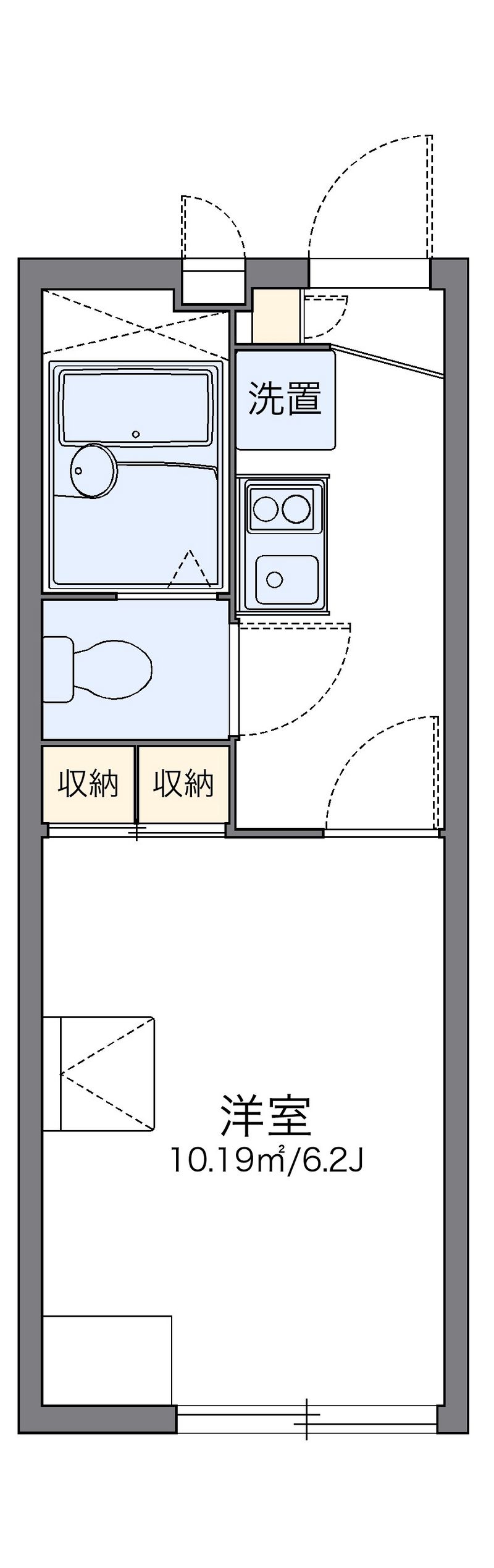 レオパレス吹上 間取図