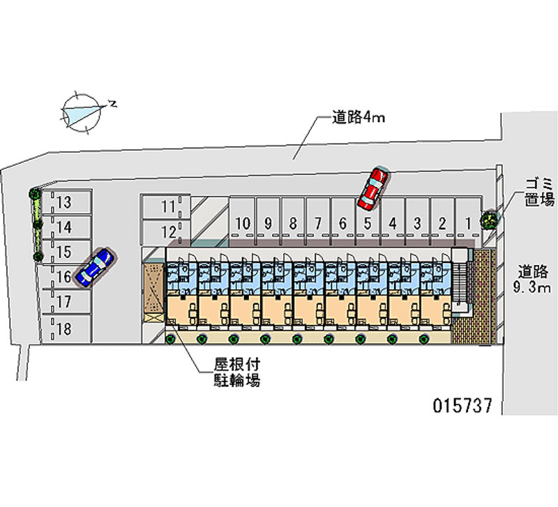 15737 bãi đậu xe hàng tháng