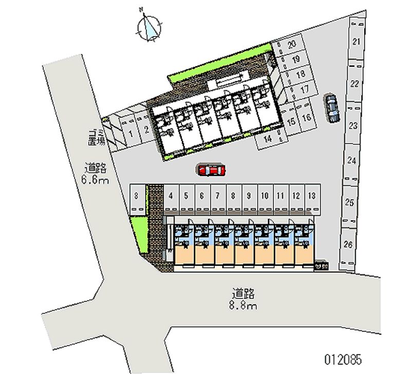 レオパレス田園Ａ棟 月極駐車場