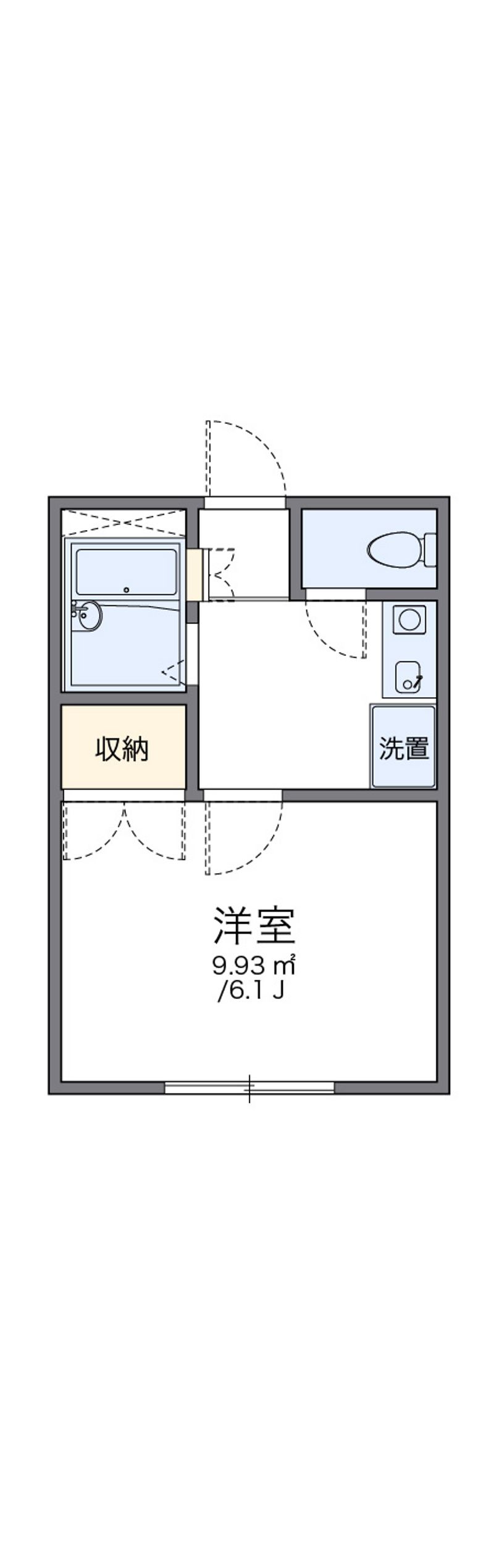 レオパレスＮＩＳＨＩＳＵＮＡ 間取図