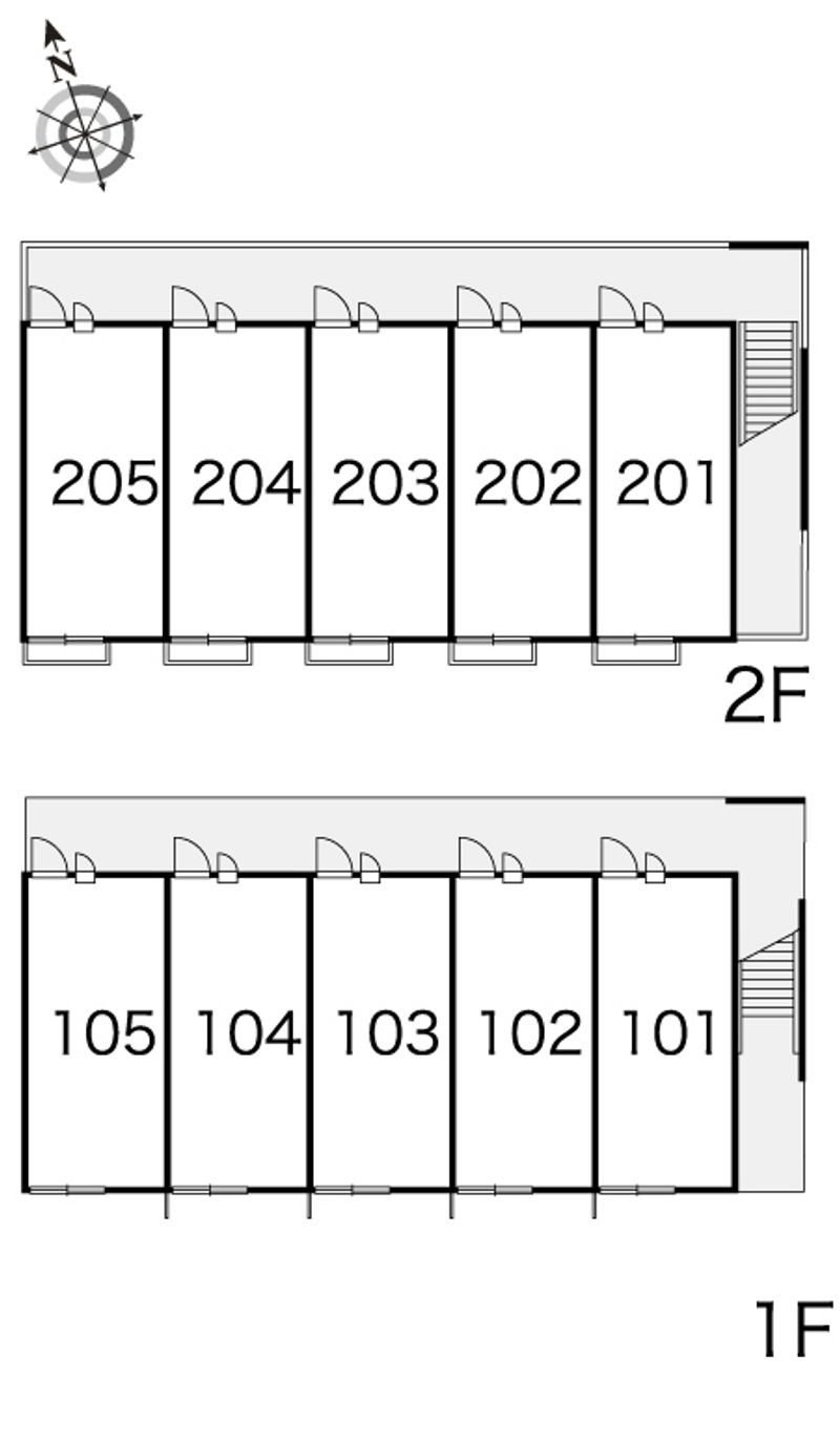 レオパレス藤の木 間取り配置図
