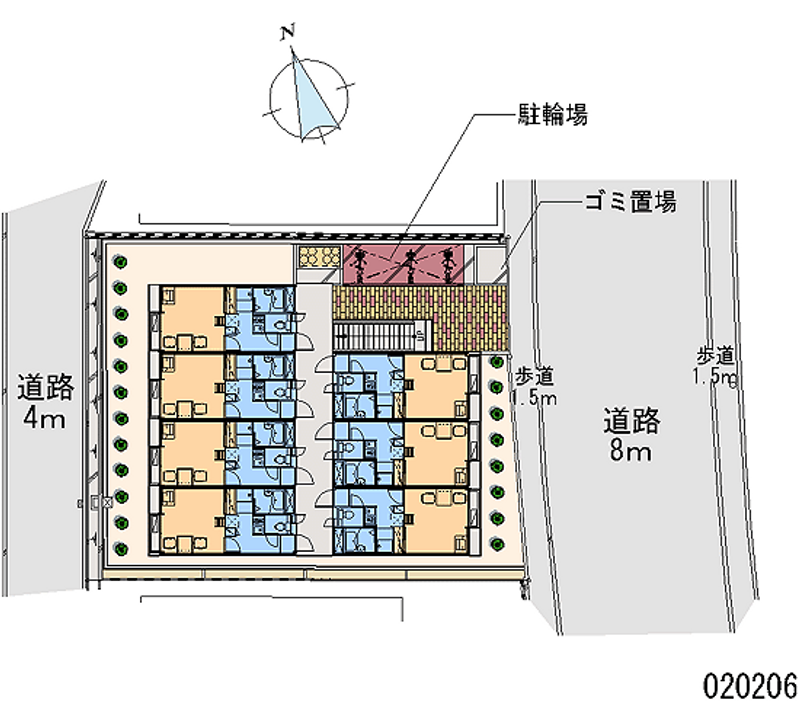 レオパレスステージ福町 区画図