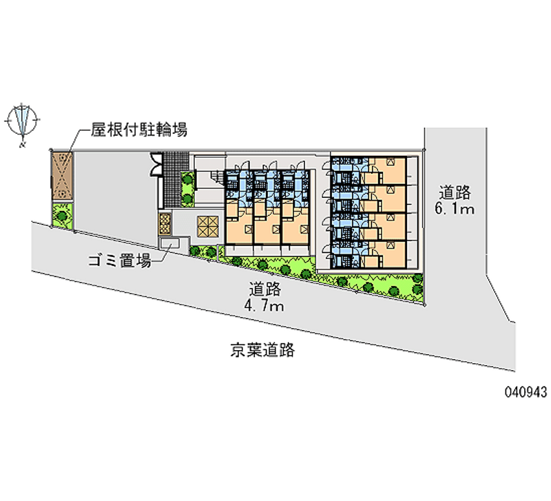 レオパレス市川原木 区画図