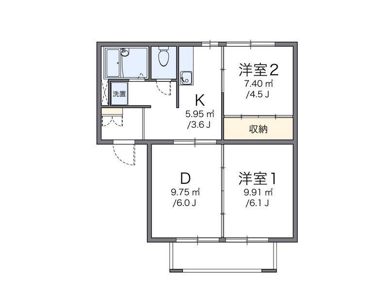 レオパレスエル・ソールＡ　 間取図