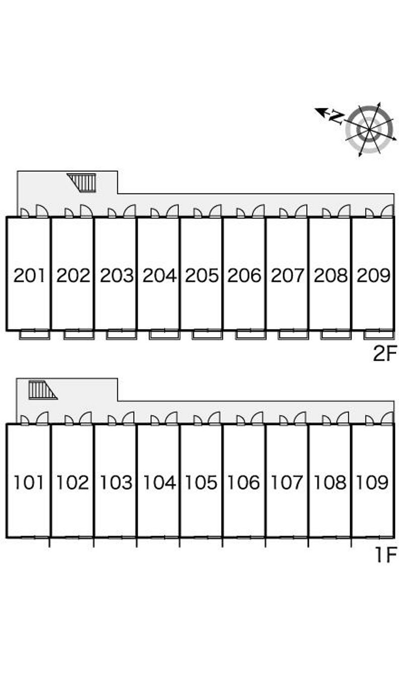 レオパレスアルファード 間取り配置図