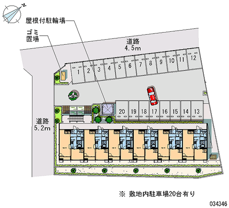 34346 Monthly parking lot