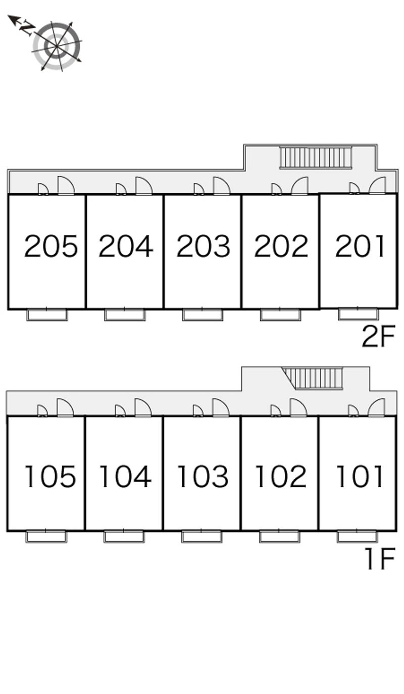 レオパレス向が丘 間取り配置図