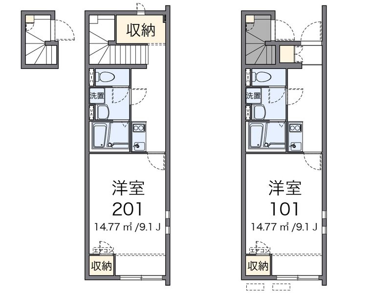 クレイノ日吉原Ⅲ 間取図