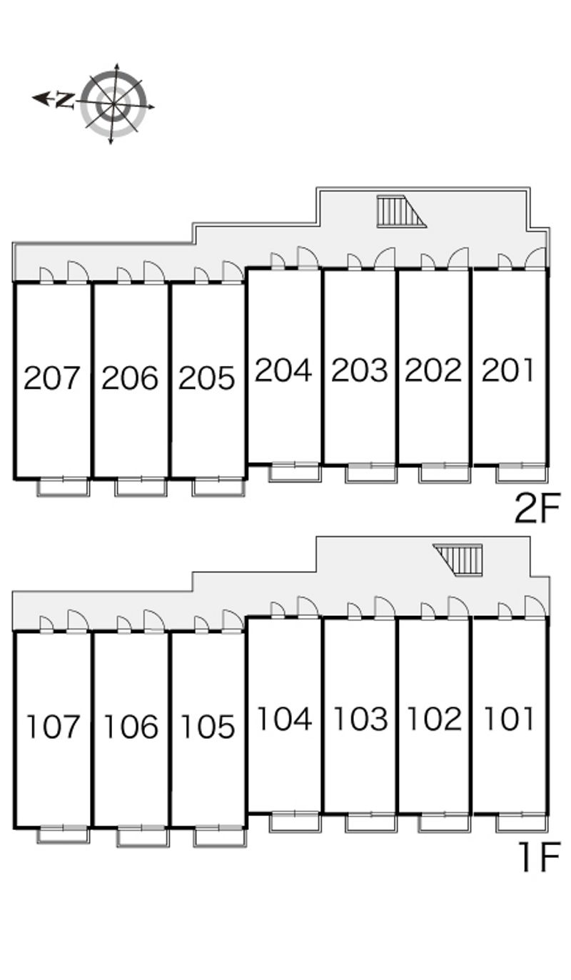 レオパレス北神 間取り配置図