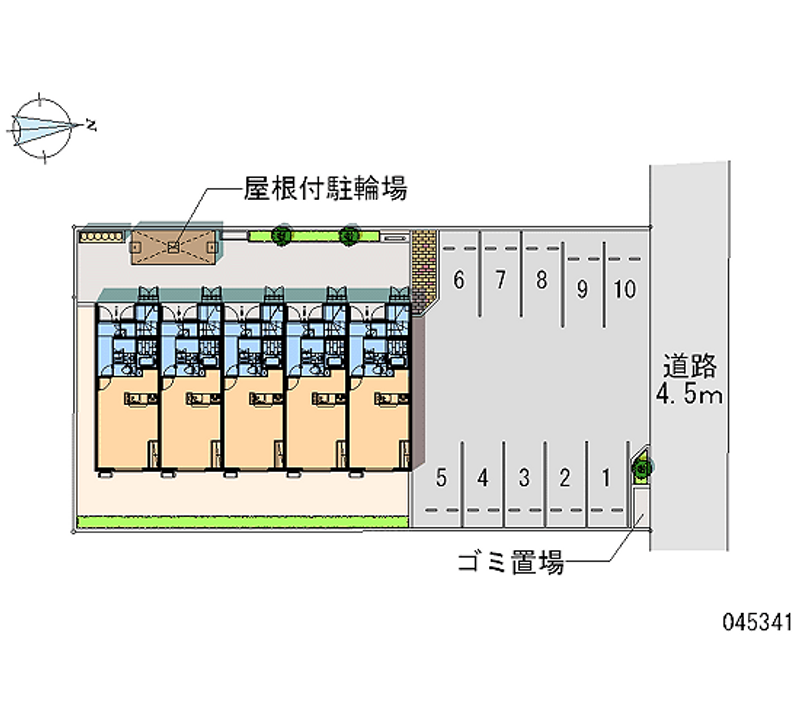 45341 bãi đậu xe hàng tháng