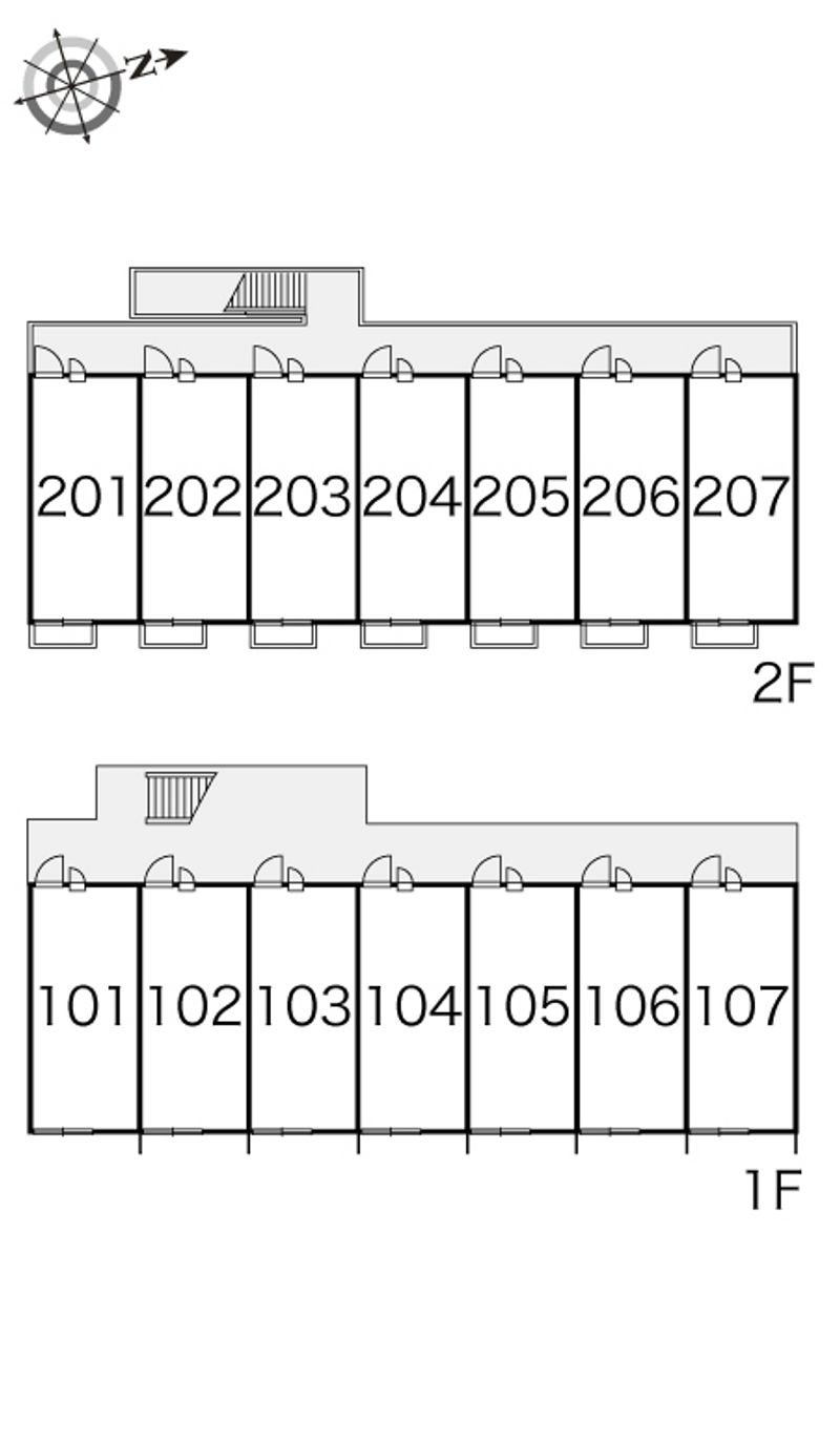 レオパレスＡｐｐｌｅ 間取配置図
