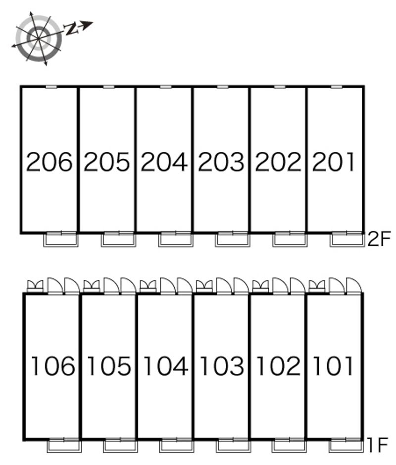 レオパレスソフィア 間取配置図