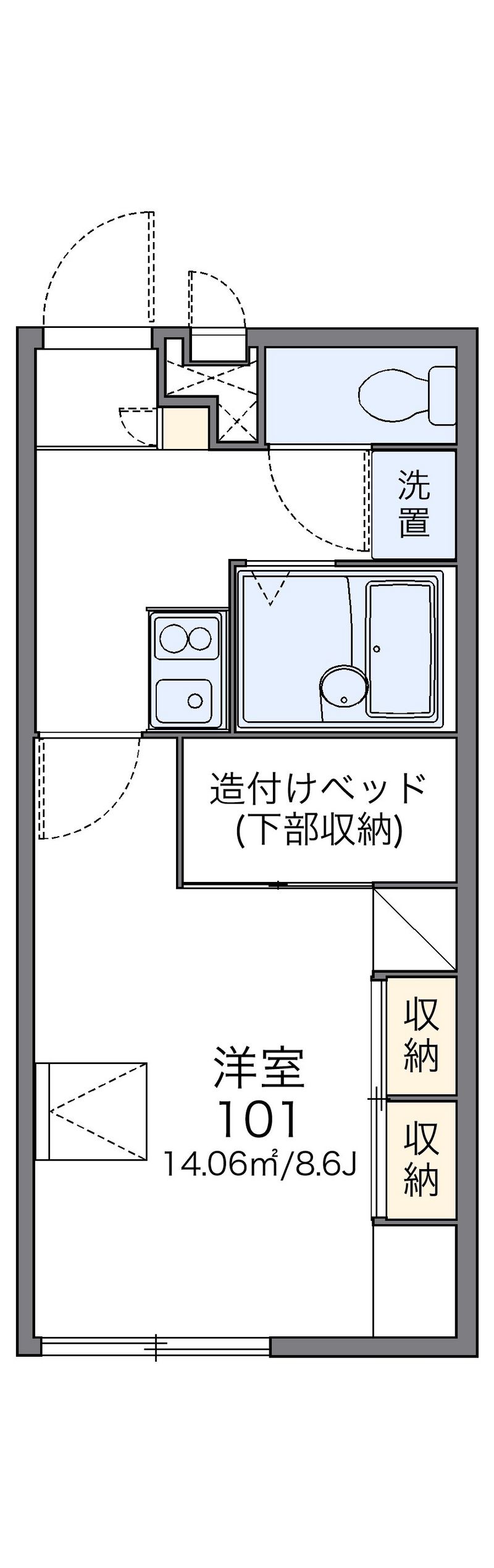 レオパレス２００１ 間取図