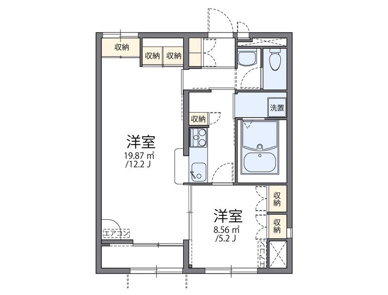 レオパレスすずらんⅡ 間取図