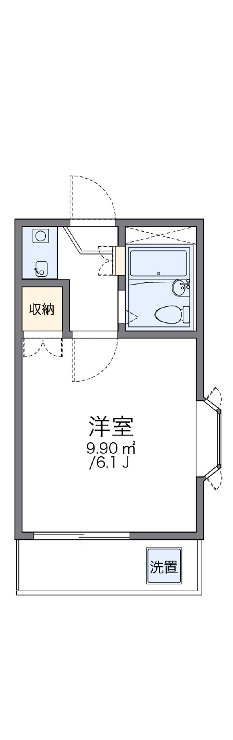レオパレス芝町 間取図