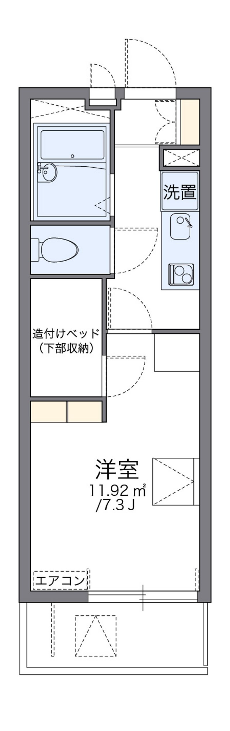 レオパレスタケシン 間取り