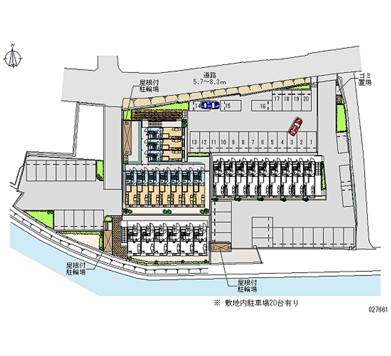 27661 Monthly parking lot