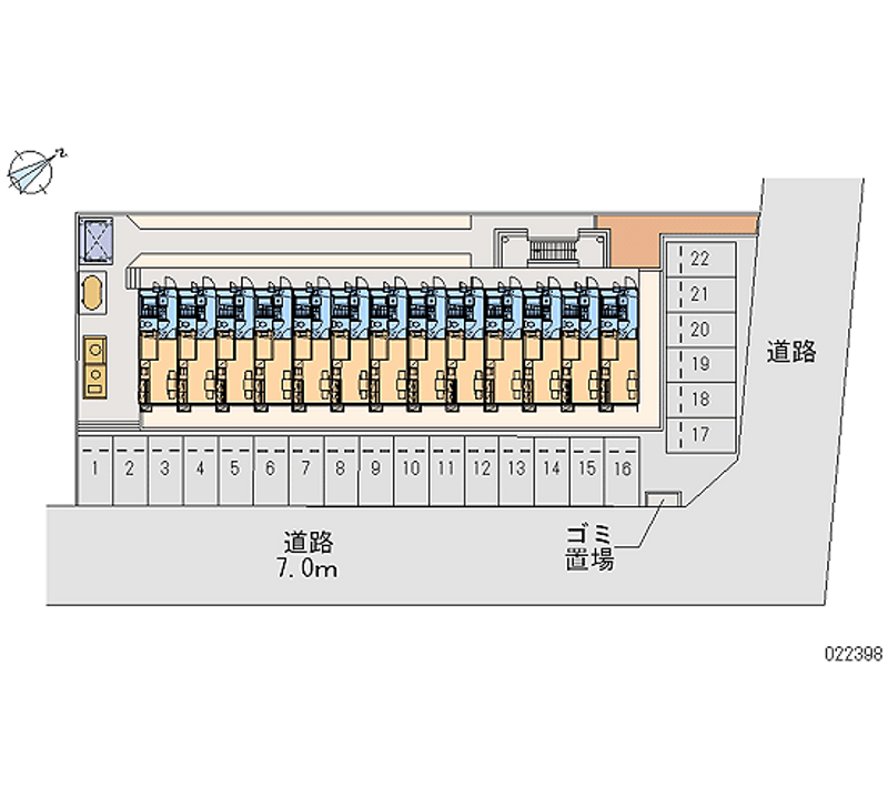 22398 bãi đậu xe hàng tháng