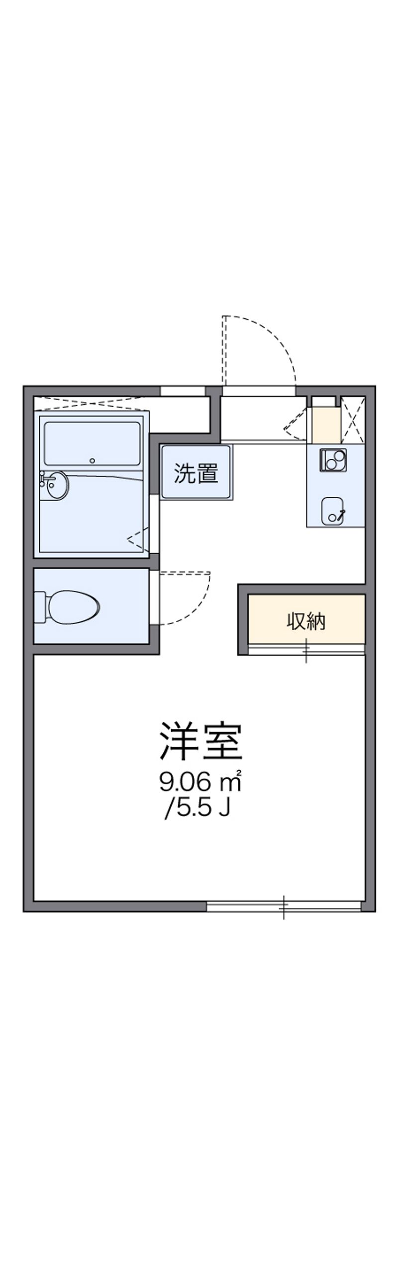 レオパレスグローリー 間取図