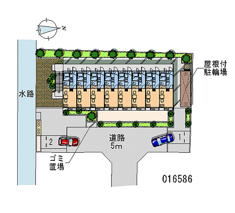 レオパレスクラッセ 月極駐車場