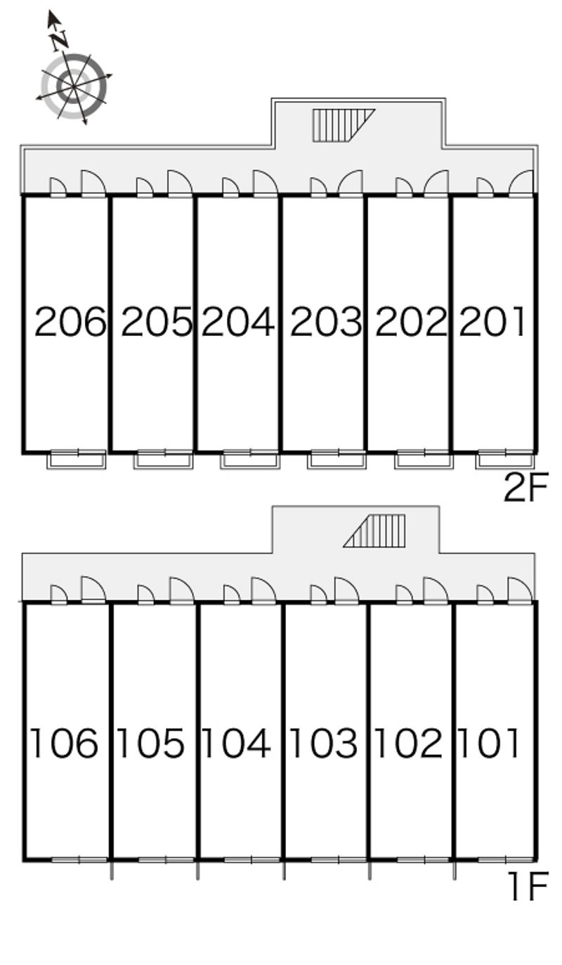 レオパレスガーデン 間取配置図