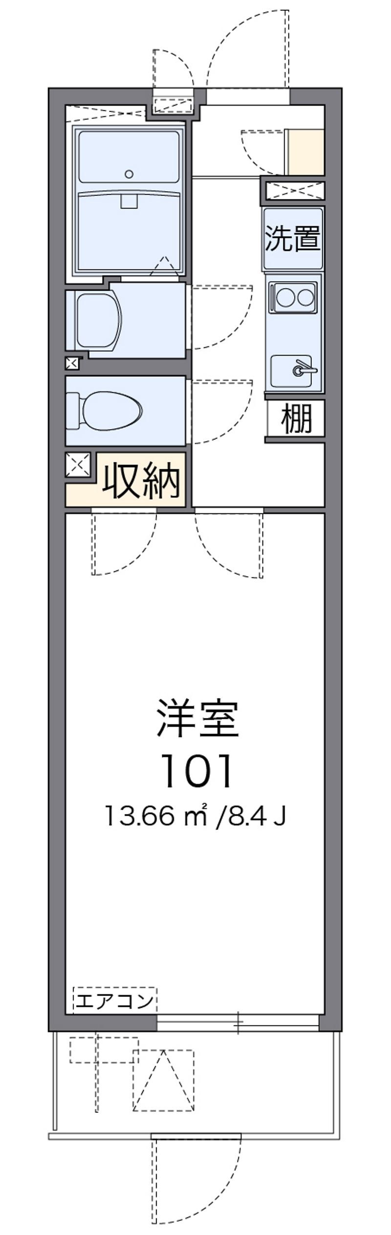 クレイノコンフォーティア　ＳＲ 間取図