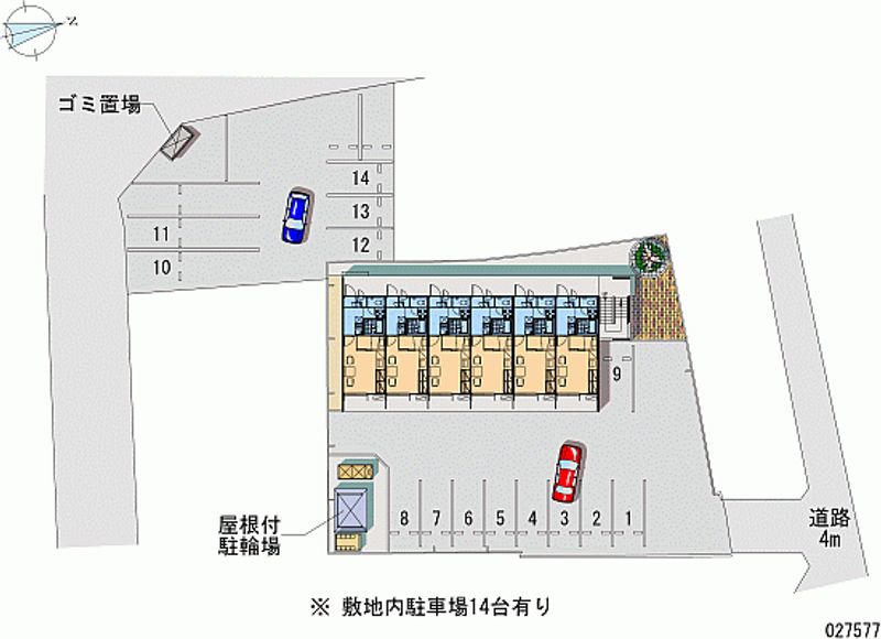 レオパレスロフト 月極駐車場