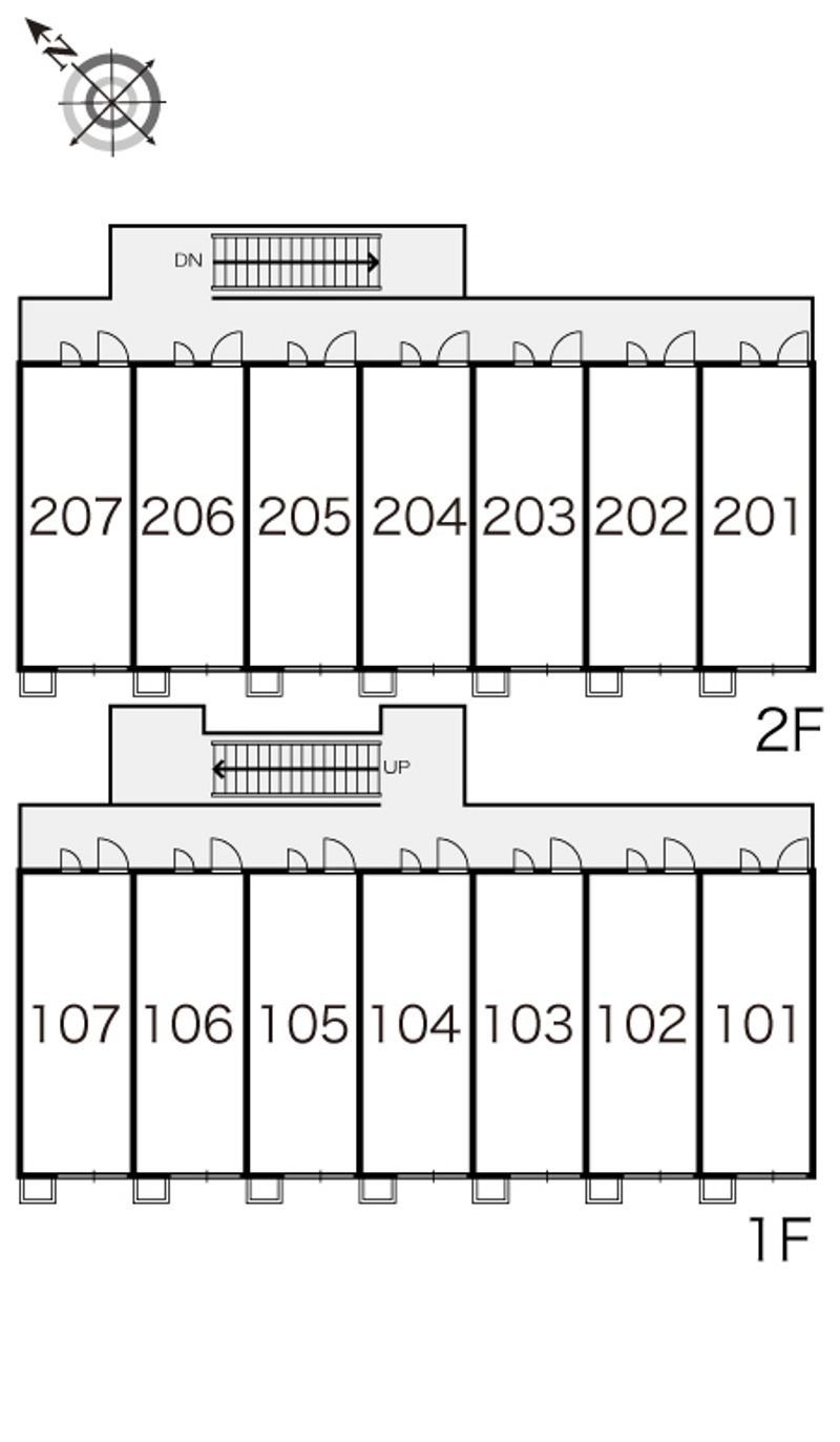 レオパレスブリリアントエトワール 間取配置図