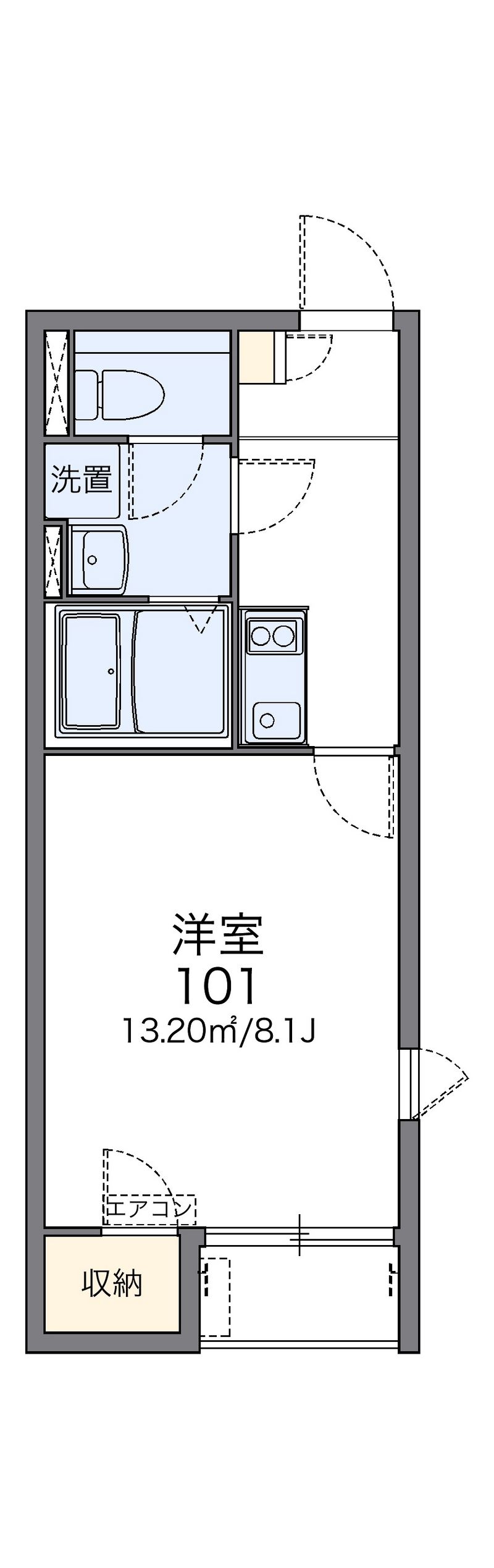 レオネクストフラッツⅡ 間取図
