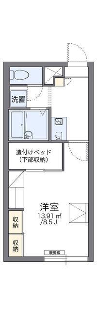 レオパレスあつべつ 間取り図