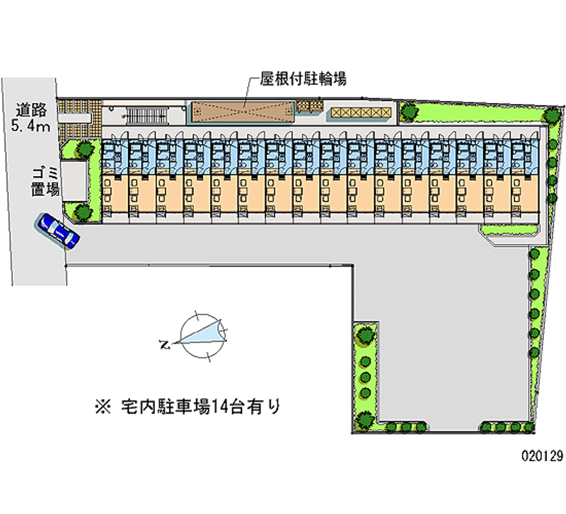 レオパレスパインヒルⅡ 月極駐車場