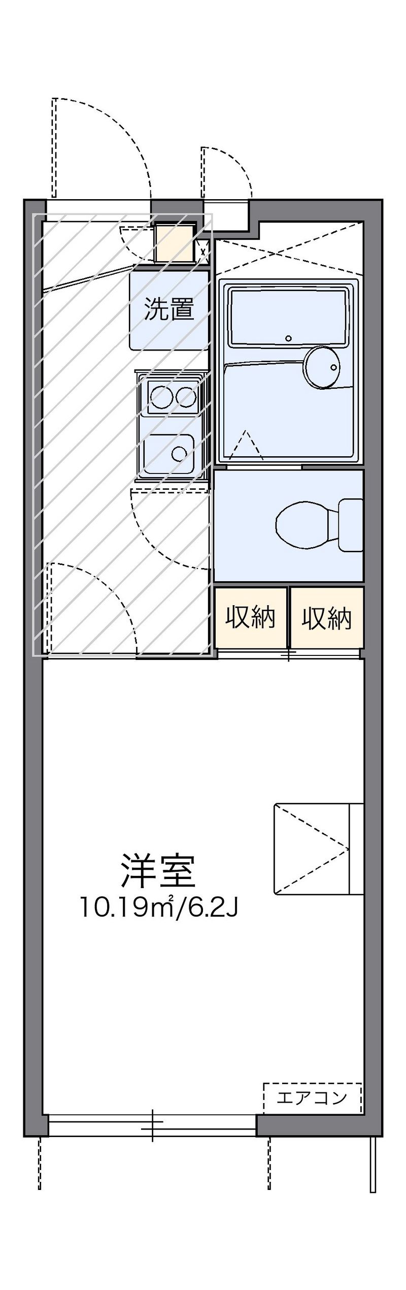 レオパレスたんぽぽ 間取図