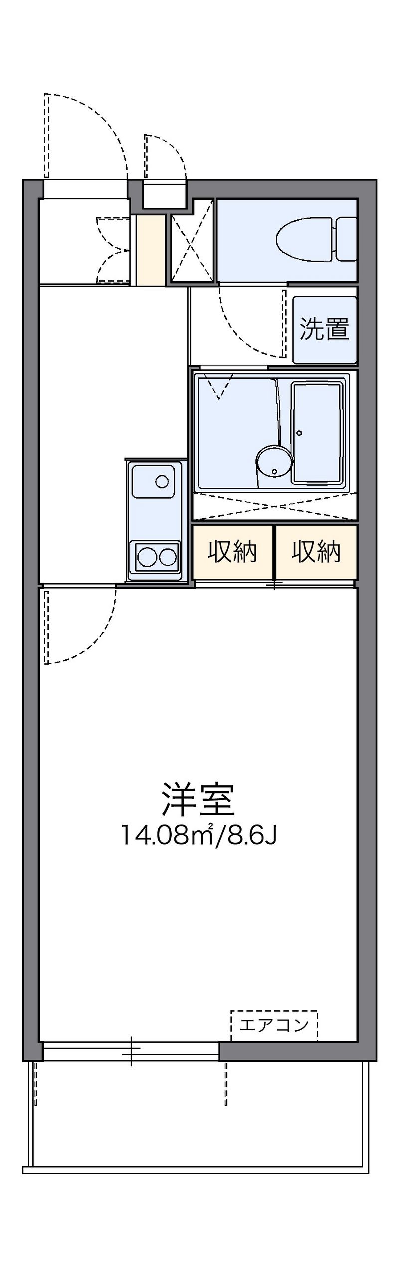 レオネクストパークハイツ　Ｂ 間取図