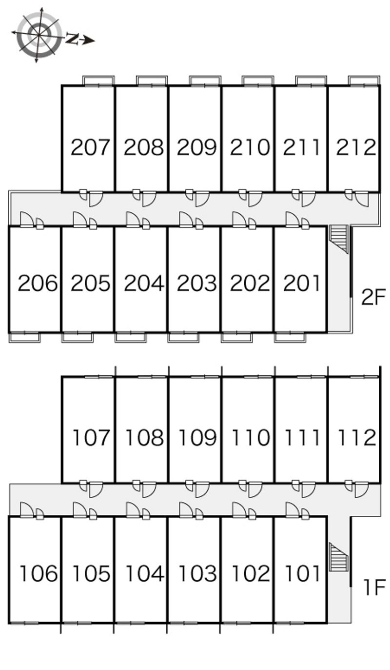 レオパレスＭＫ　Ｌｏａｄ 間取り配置図