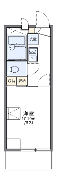 レオパレスメルベーユ 間取り図