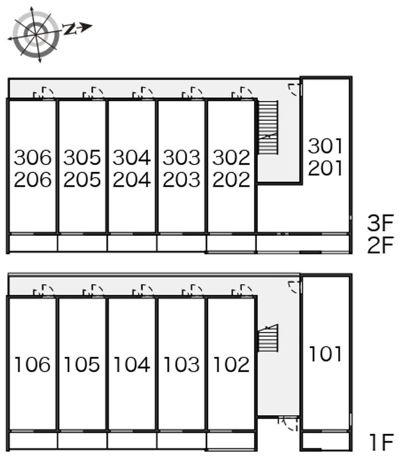 ミランダ紫陽花 間取配置図