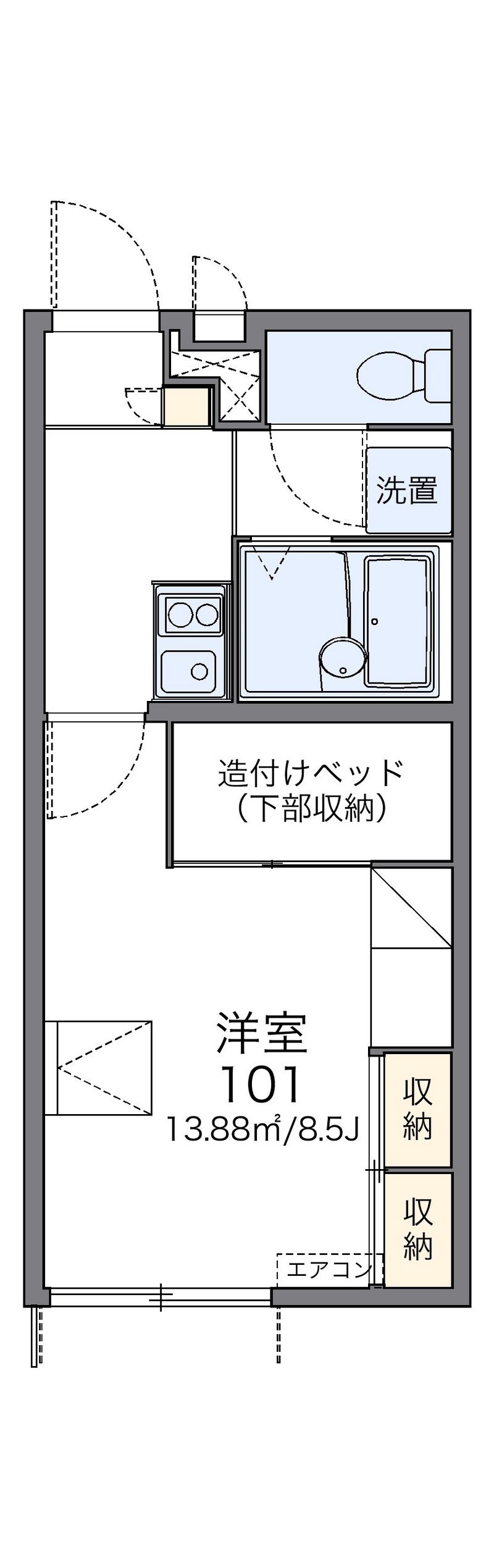 レオパレスＦｕｅｎｔｅ　Ⅱ 間取図