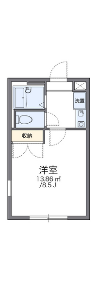 レオパレスリヴェール国母 間取り図