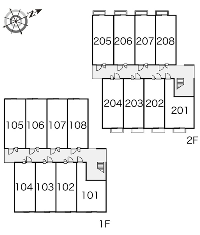 レオパレスコンフォート 間取り配置図