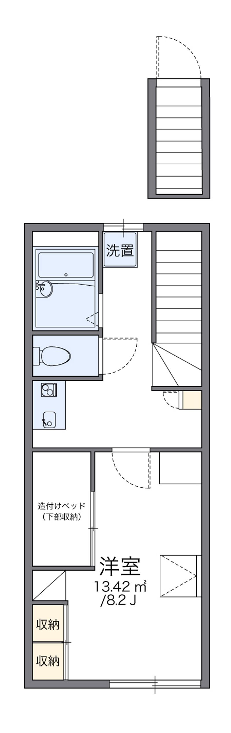 レオパレスＳＵＮＲＩＳＥ 間取図