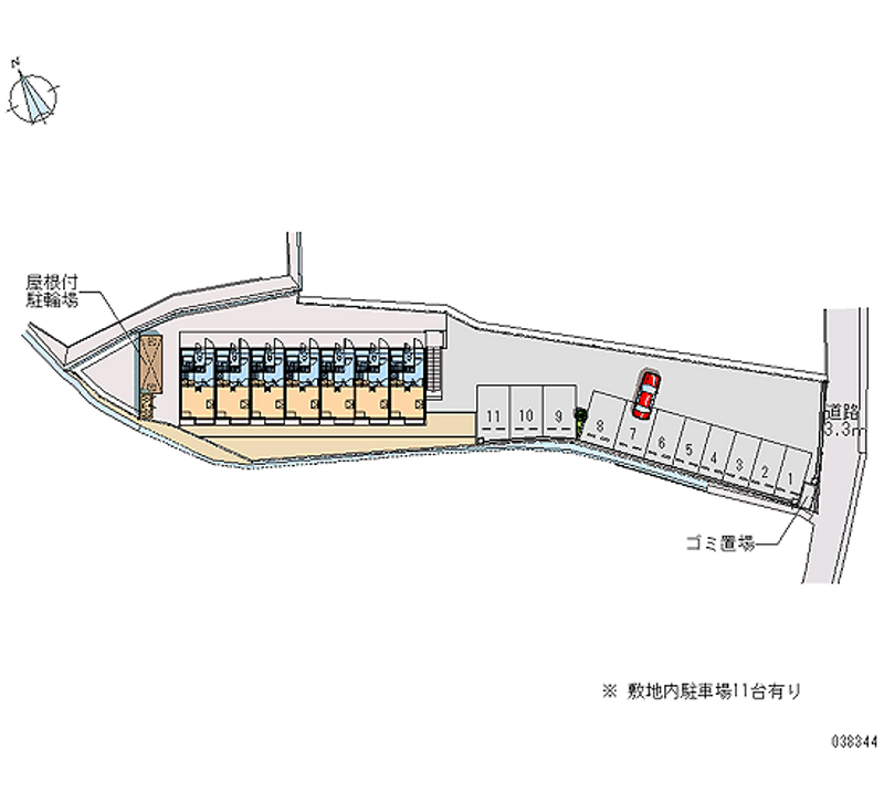 レオパレス楠の風 月極駐車場