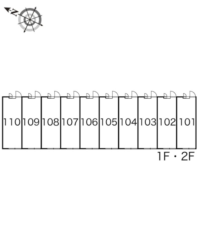 レオパレス西久保 間取り配置図